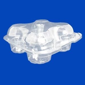 Domo para cupcakes 4  cavidades  19x19 cm