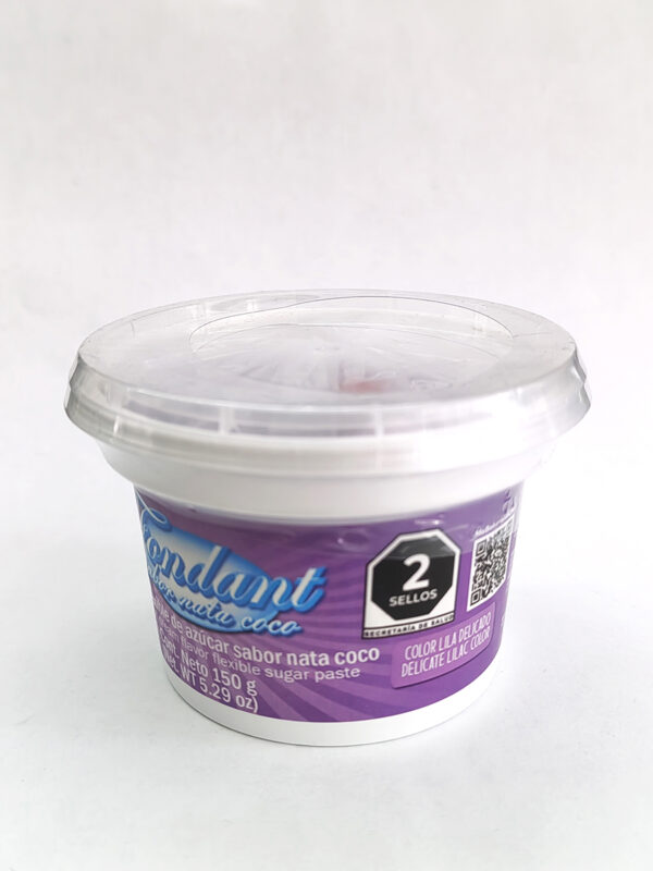 Fondant Sabor Nata coco Color Lila Delicado 150 g Ma Baker & Chef