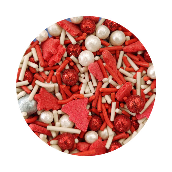 Sprinkle Navidad Rojo y Blanco 50 g