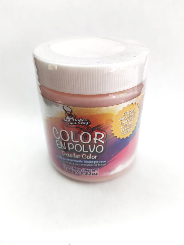 Color En Polvo Al  25% Ma Baker & Chef Amarillo Canario 100 g