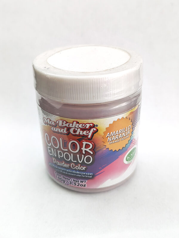 Color En Polvo Al 12.5% Ma Baker & Chef Amarillo Naranja 100 g