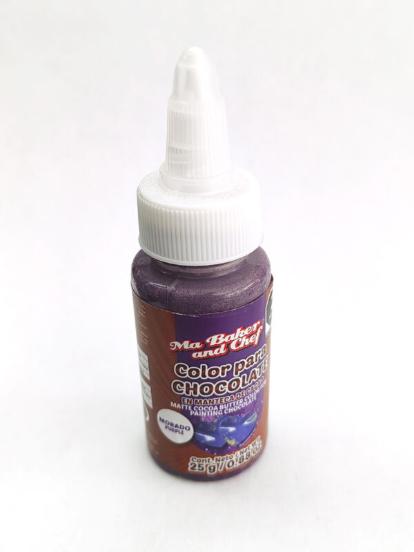 Color Para Chocolate En Manteca De Cacao Mate Morado 25 g Ma Baker & Chef
