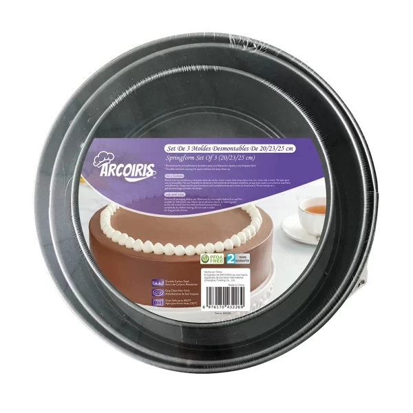 Juego De Moldes Desmontable Broche 20, 23 y 25 cm Wilton y Oz