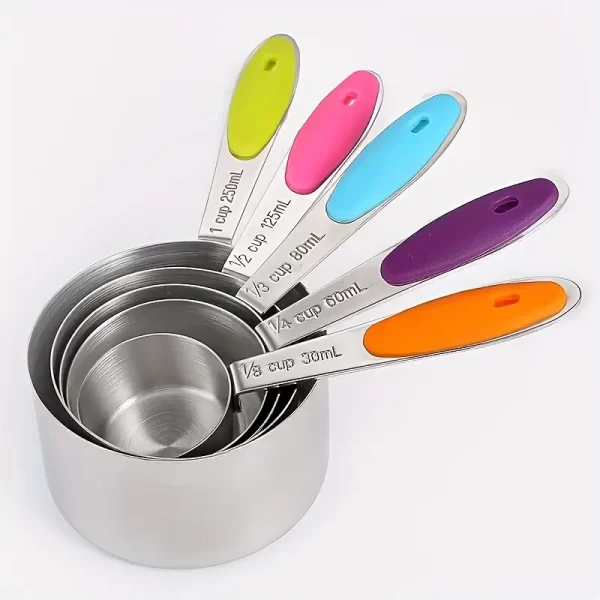 Set De 5 Tazas Medidoras arcoiris