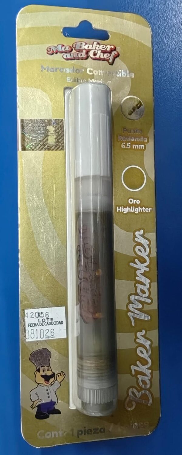 Marcador comestible Baker Marker Oro