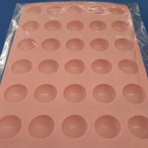 Molde Silicón Mini Donitas color rosa 35 cavidades