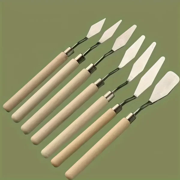 Set de 7 Espátulas de Acero Inoxidable