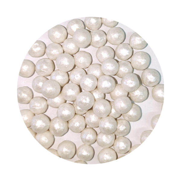 Sprinkles Perlas Nacaradas Blancas - Grande 50 g