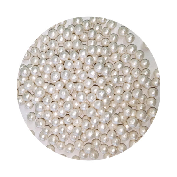 Sprinkles Perlas Nacaradas Blancas - Mediana 50 g
