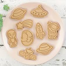 Cortador para galleta de plastico espacio, astronauta