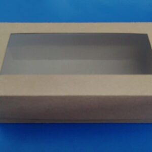 Caja kraft ventana 20 x 10 x 7 cm