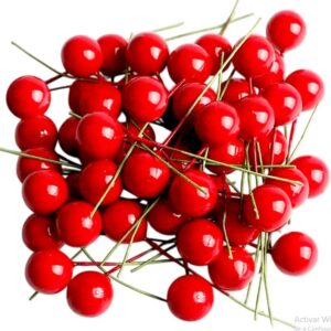 Esferas decorativas Colores Sólidos rojo