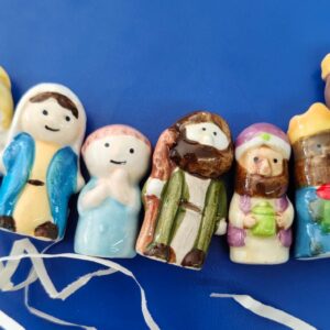 7 piezas de nacimiento tradicional en cerámica