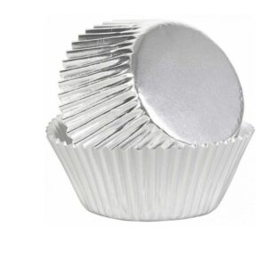 Capacillo metálico plateado  #72 40 pz  Economico