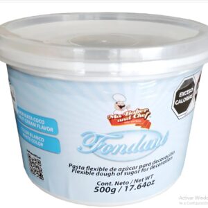 Fondant Sabor Nata Coco Color blanco 500g Ma Baker & Chef