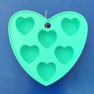 Molde silicón corazones 6 cavidades