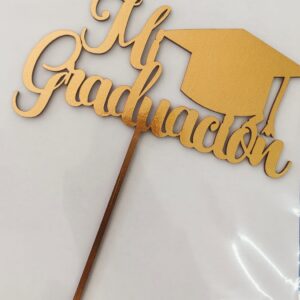 mi graduacion letrero dorado